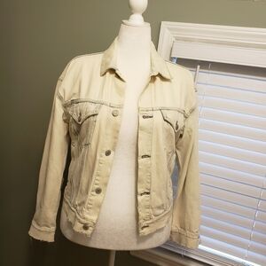 Denim & Supply Ralph Lauren Distressed Jean Jacket Size Large, Casual